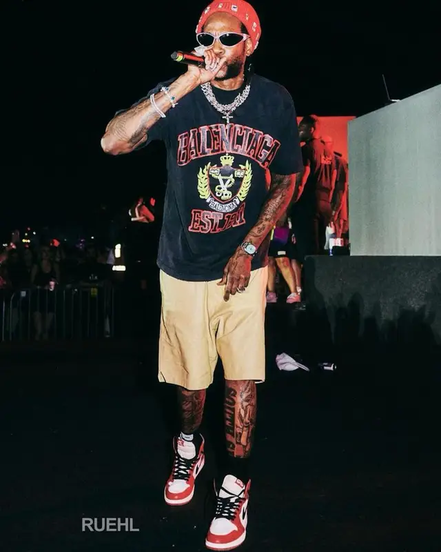 2 Chainz outfit in Nike, Balenciaga, and Melrose High, 2023