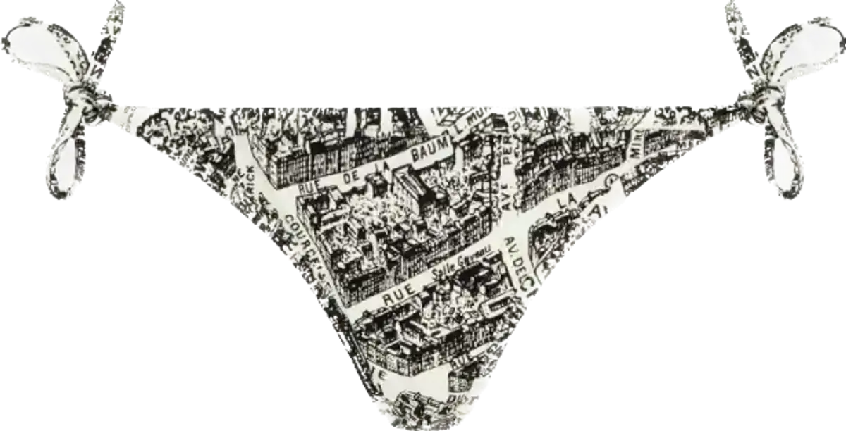 Dior Plan de Paris Motif Bikini Bottom $600