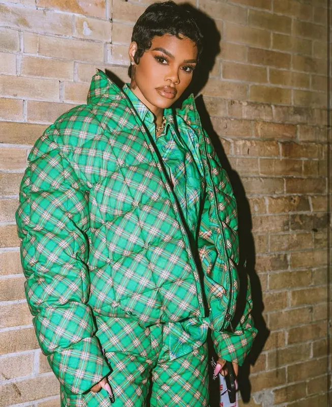 Teyana Taylor outfit in ERL and Timberland, 2023
