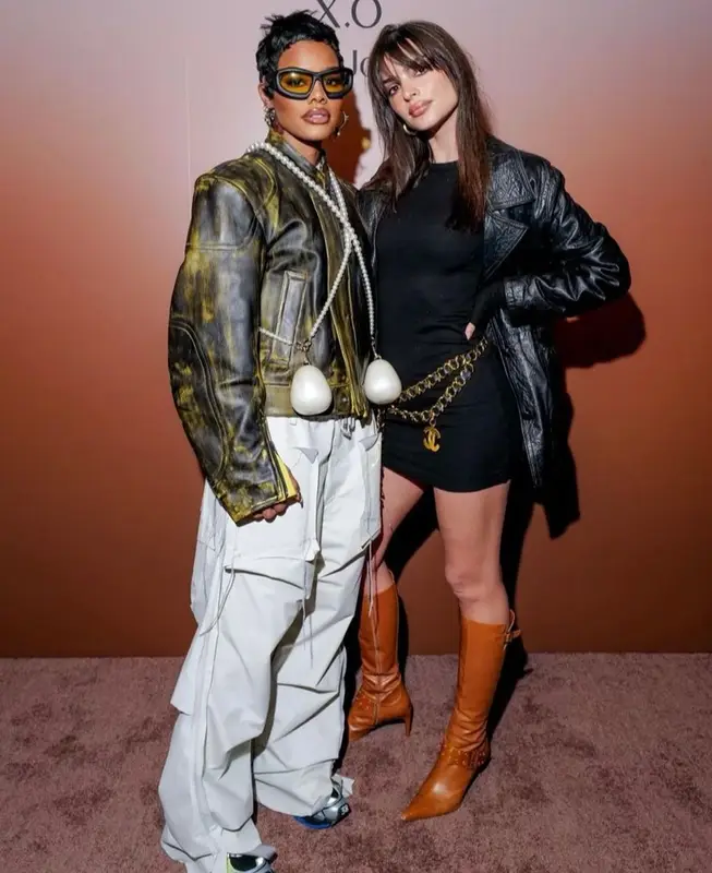 Teyana Taylor outfit in Acne Studios, Simone Rocha, and Off-White, 2023