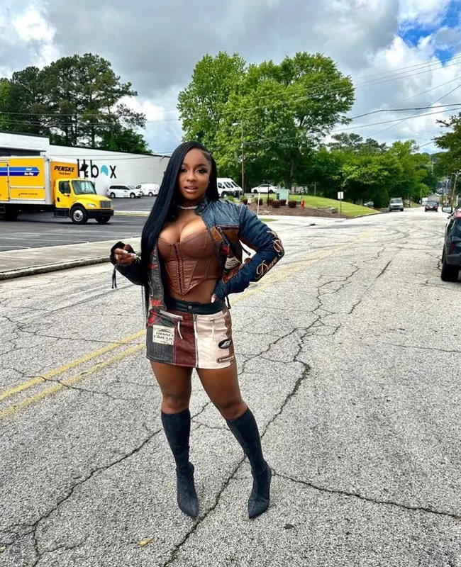 Reginae Carter outfit in Jaded London and Diesel, 2023