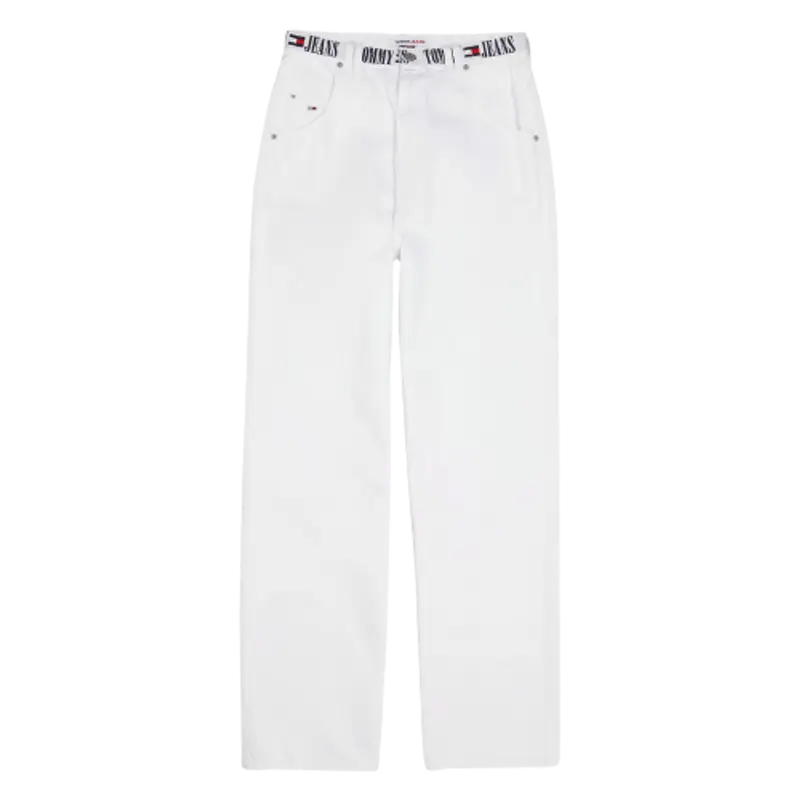 Tommy Hilfiger Retro Logo Waist Baggy Fit Jeans $129
