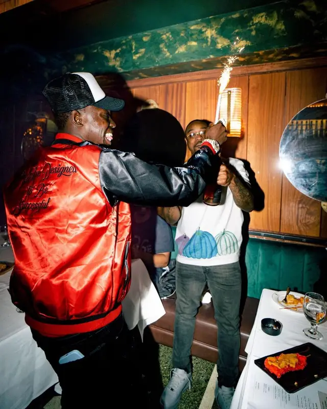 Bobby Shmurda outfit in Ksubi, Nike, and Original.se, 2023