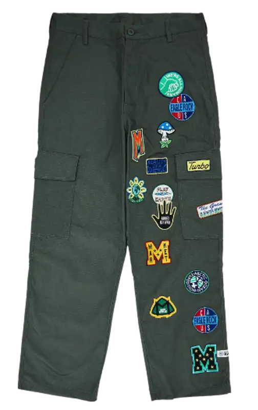 Market Patch Cargo Green Pants $101