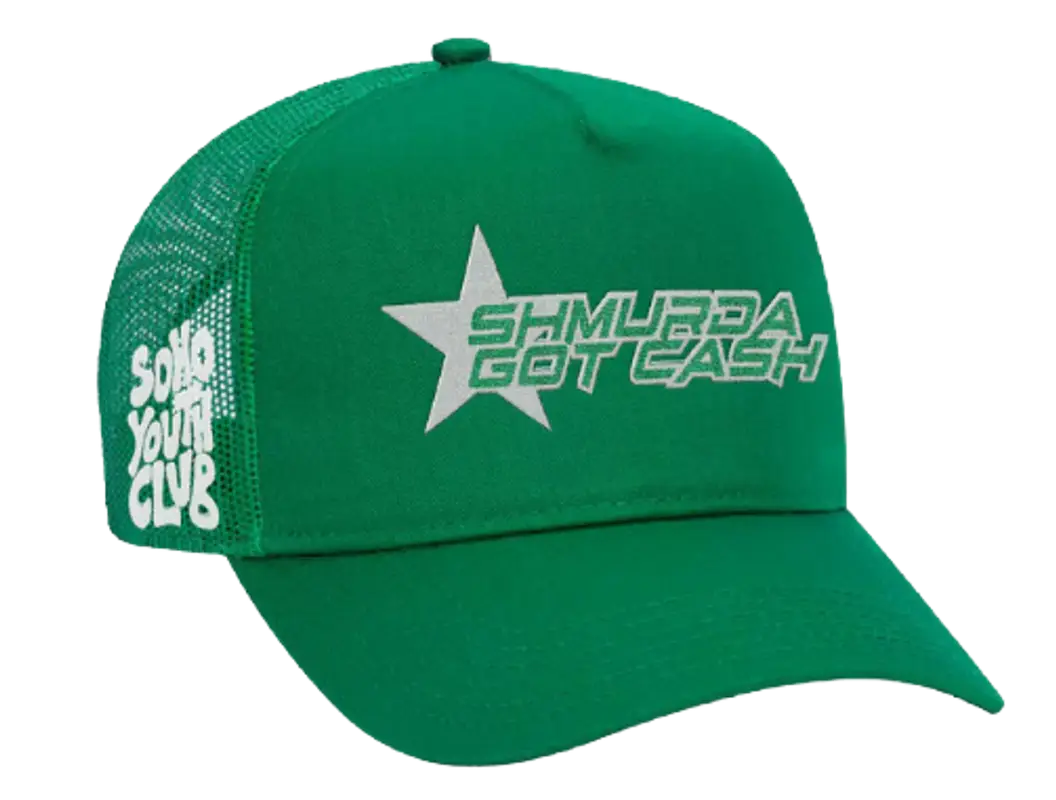 Soho Youth Club Green Star Trucker Hat $38