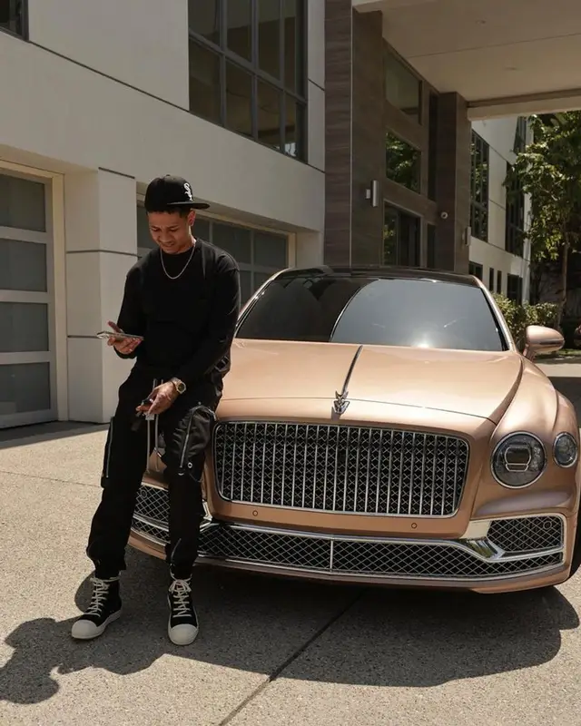 Lil Bibby outfit in Rick Owens and New Era, 2023