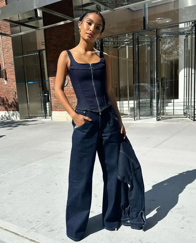 Yara Shahidi outfit in EB Denim, 2023