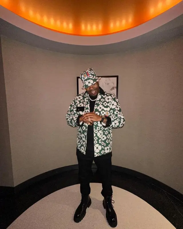 Busta Rhymes outfit in Louis Vuitton, Carhartt, and Marni, 2023