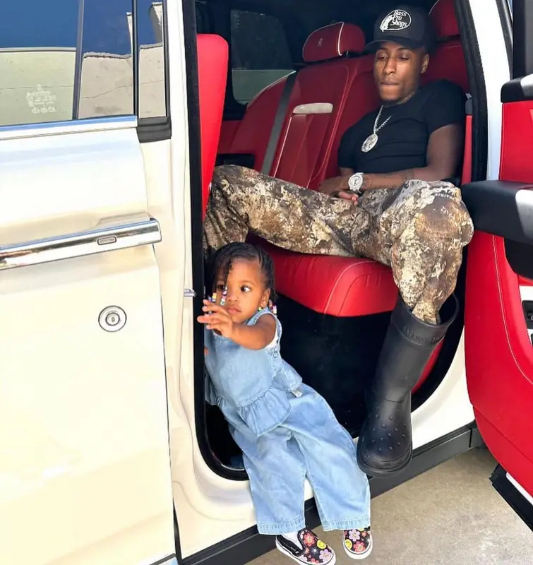 NBA YoungBoy outfit in Hanes, Cabela's, and Bass Pro Shops, 2023