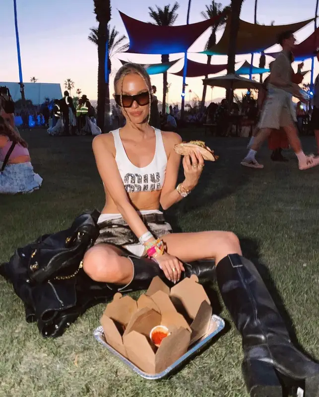Leonie Hanne outfit in Miu Miu, 2023
