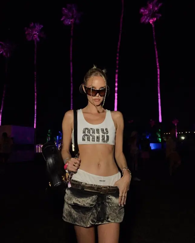 Leonie Hanne outfit in Miu Miu, 2023