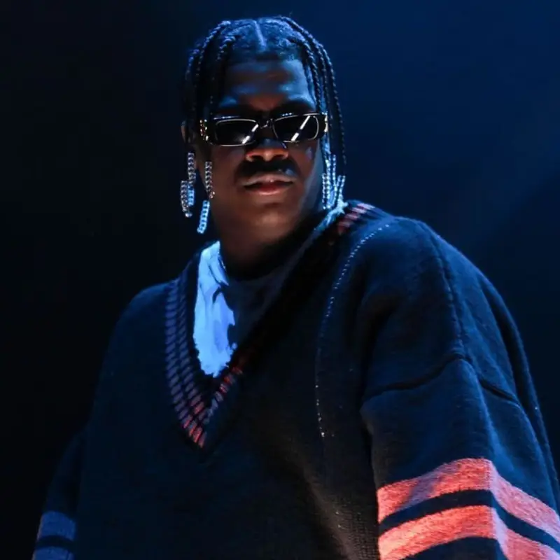 Lil Yachty outfit in Raf Simons, Acne Studios, and Balenciaga, 2021