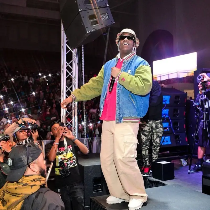 Lil Yachty outfit in Vintage, Louis Vuitton, and Nigo, 2022