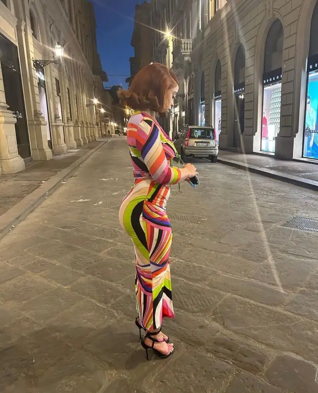 Ice Spice outfit in Emilio Pucci, 2023