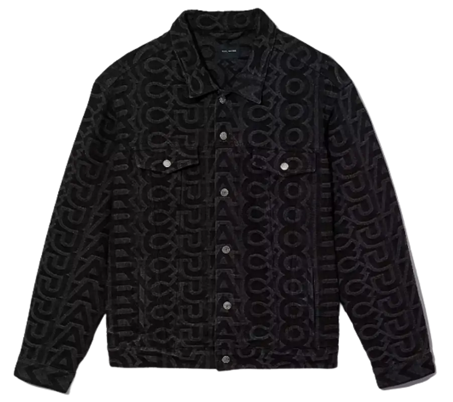 Marc Jacobs Monogram Denim Black Jacket $595