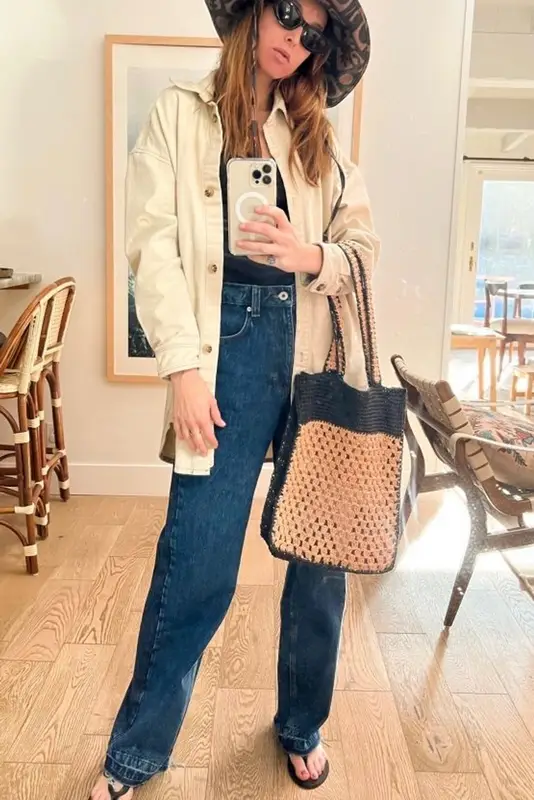 Whitney Port-Rosenman outfit in Axel Arigato, 2022