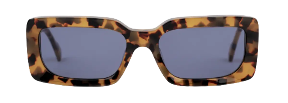 Axel Arigato Tortoise And Blue Arena Rectangular Sunglassses $190