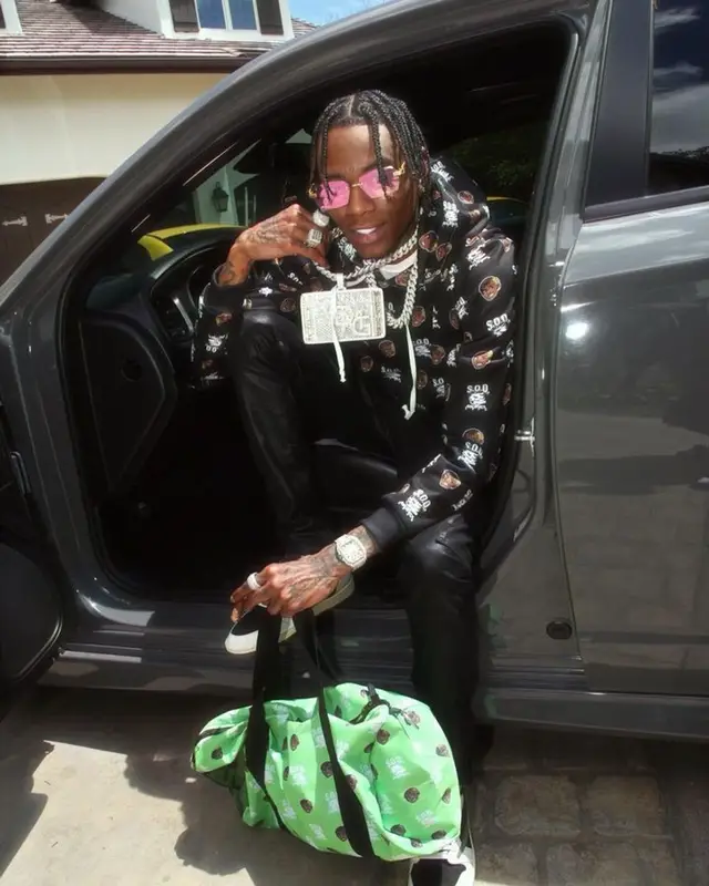 Soulja Boy outfit in Soulja Boy Merch, Amiri, and Nike, 2023
