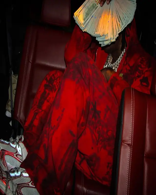 EST Gee outfit in Balenciaga, 2023