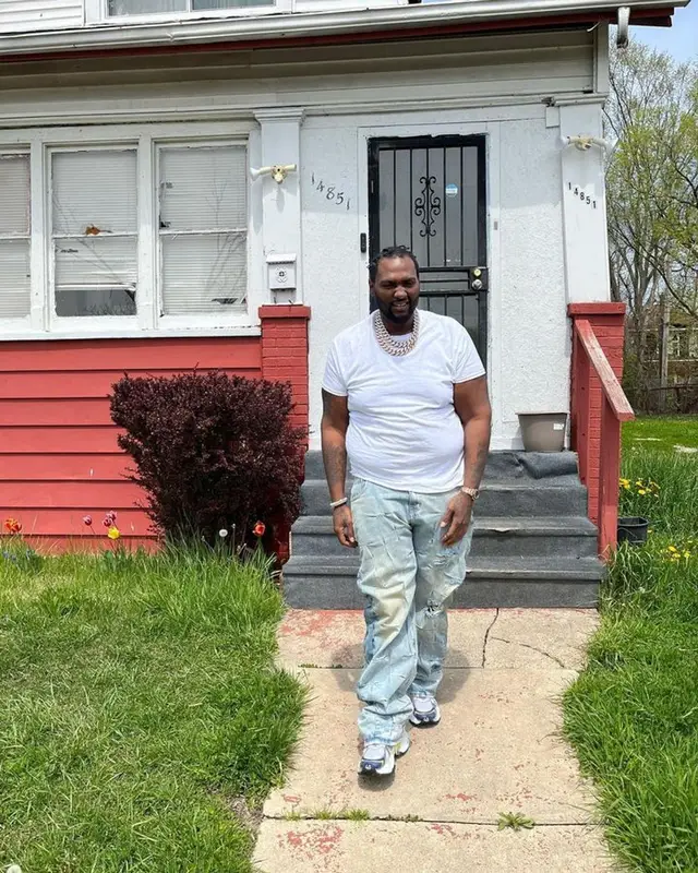 Peezy outfit in Polo Ralph Lauren, Who Decides War, and Balenciaga, 2023