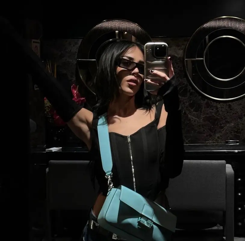 Danna Paola outfit in Dion Lee, Fendi, and Rick Owens, 2023