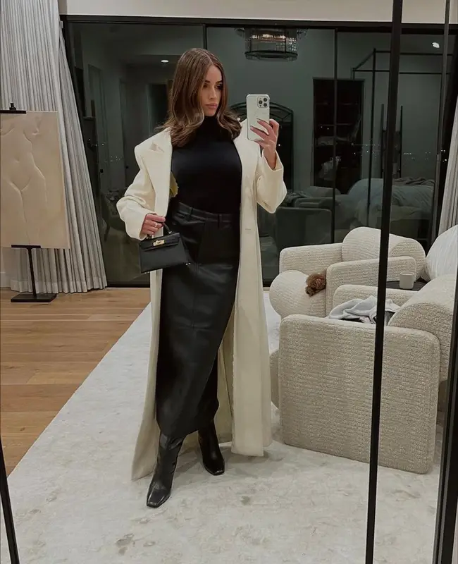 Olivia Culpo outfit in Khaite, Jimmy Choo, and Hermes, 2023