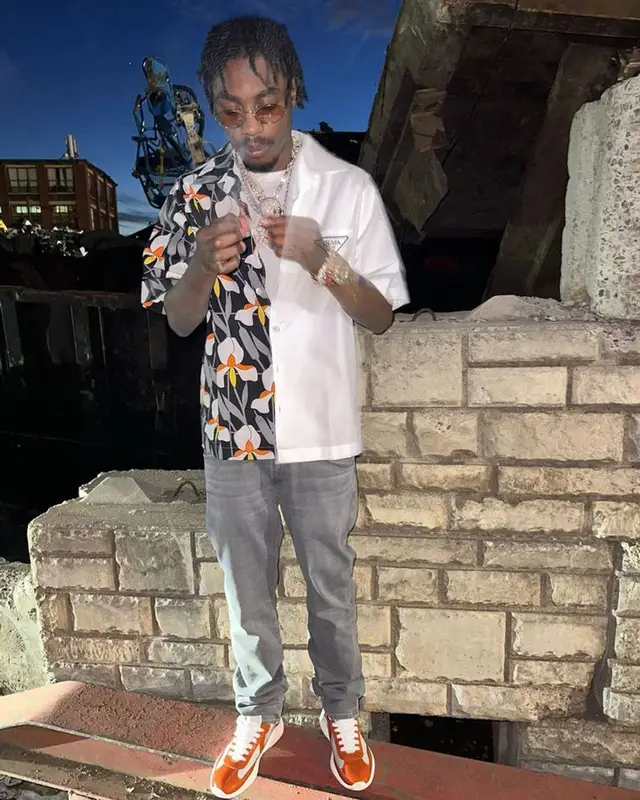 Lil Tjay outfit in Prada, 2023