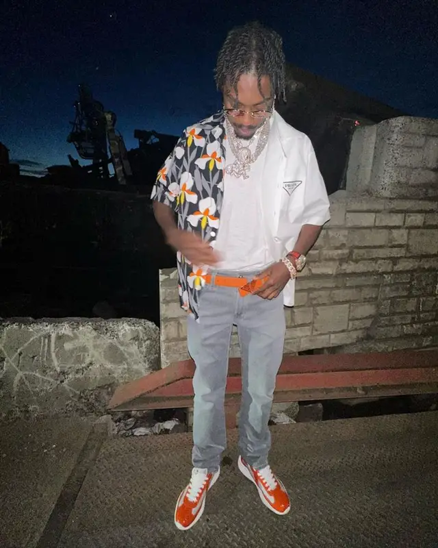 Lil Tjay outfit in Prada, 2023
