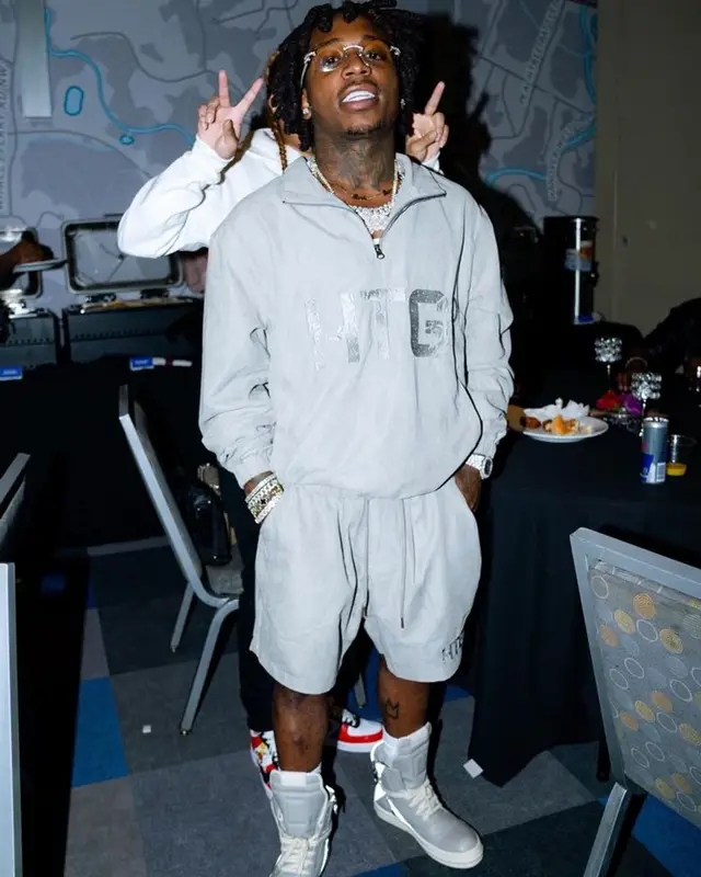 Jacquees outfit in Honor The Gift, Rick Owens, and Cartier, 2023