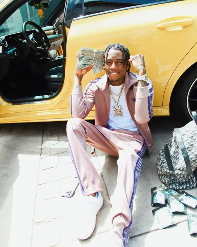 Soulja Boy outfit in Needles, Nike, and Dior, 2023