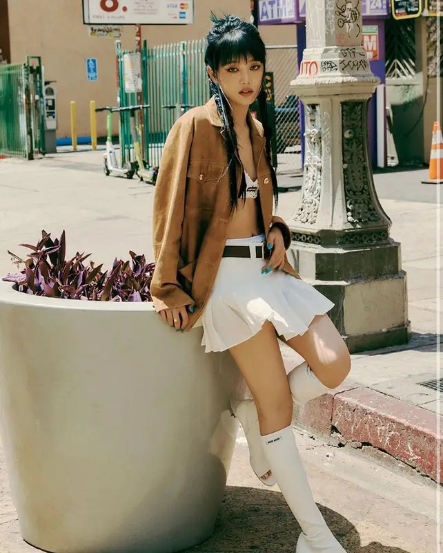 Minnie outfit in Miu Miu, 2023