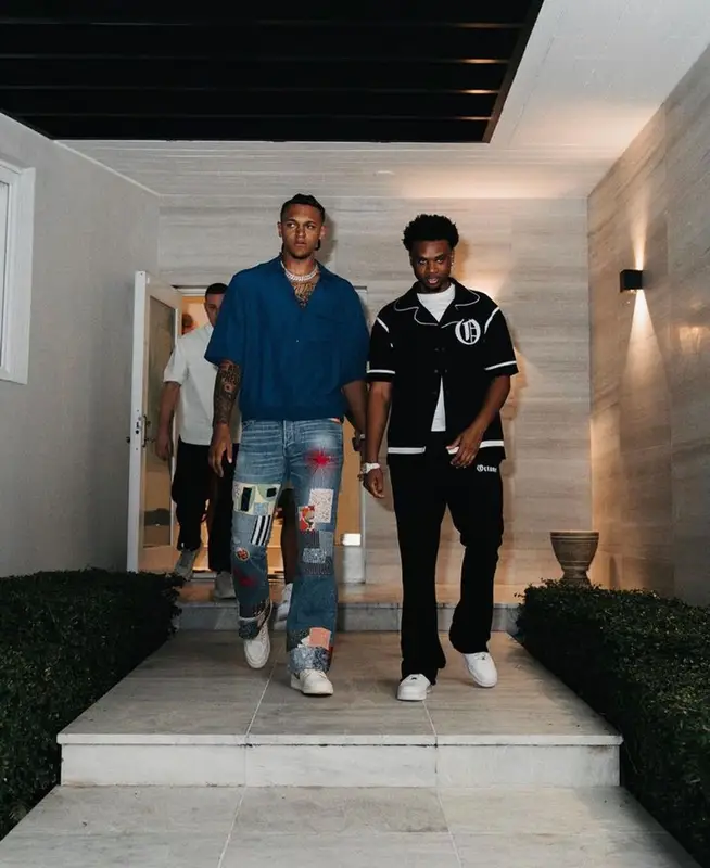 Paolo Banchero outfit in Louis Vuitton, Cout De La Liberte, and Nike, 2023