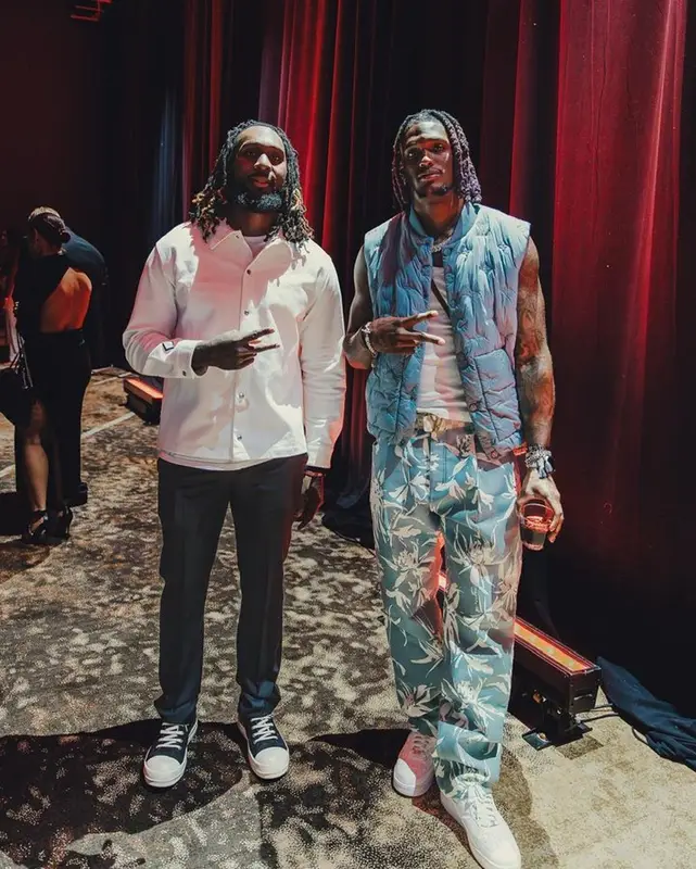 CeeDee Lamb outfit in Louis Vuitton and Nike, 2023