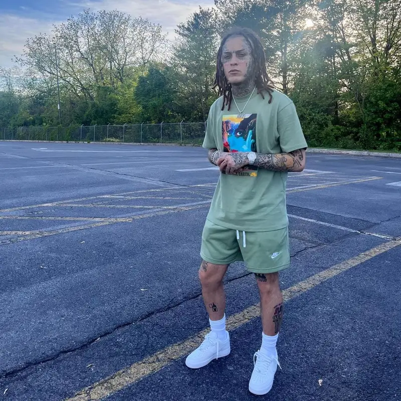 Lil Skies outfit in Nike, 2023