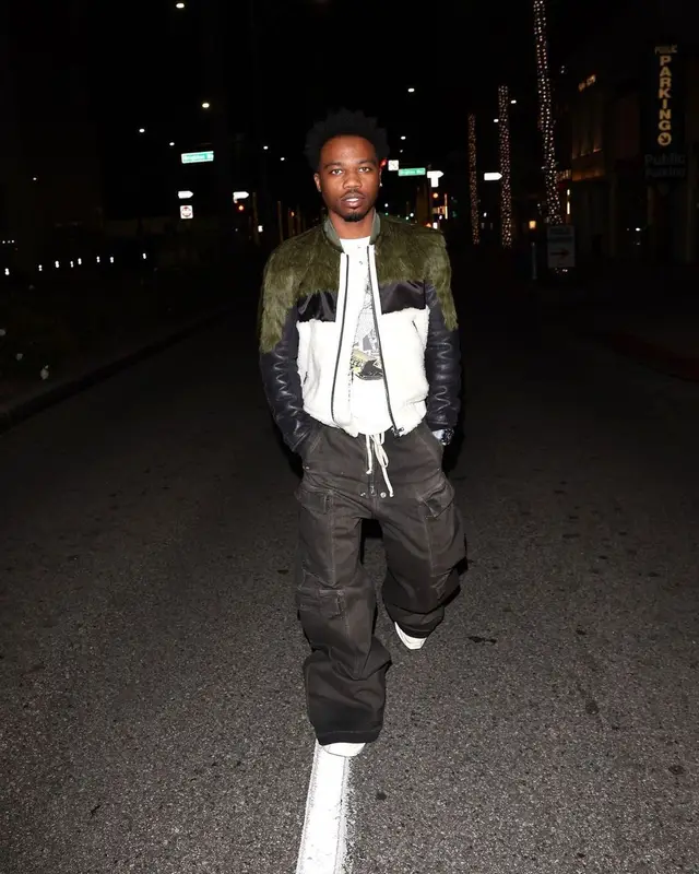 Roddy Ricch outfit in Rick Owens, 2023