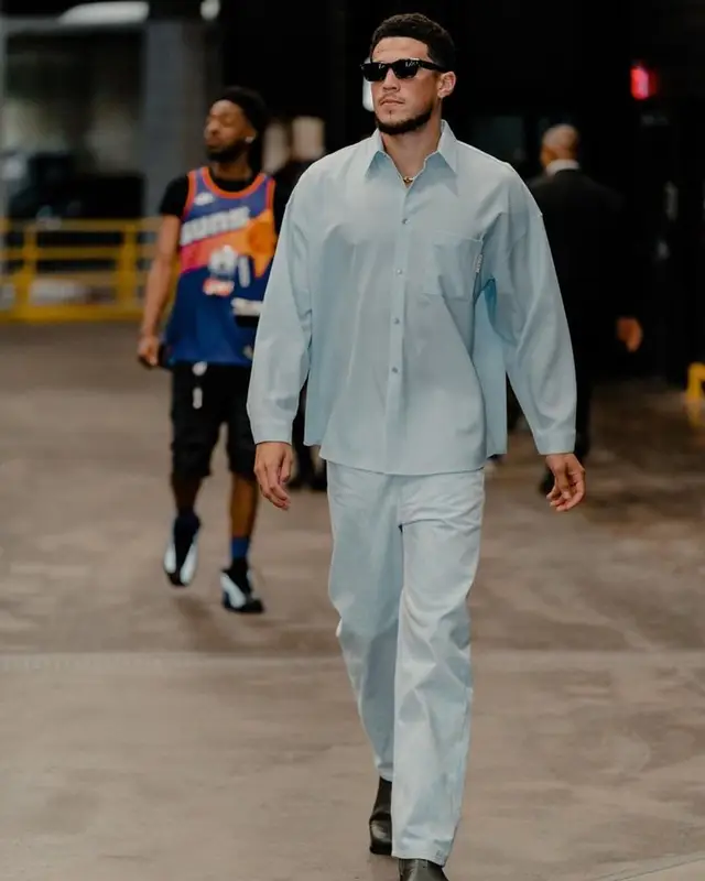 Devin Booker outfit in Marni and Jacques Marie Mage, 2023