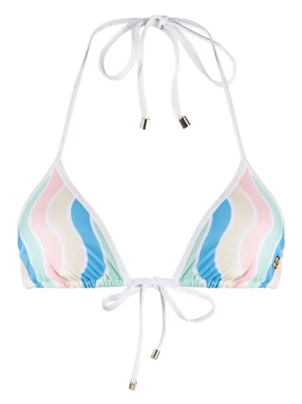 Casablanca Graphic-Print Bikini Top $218