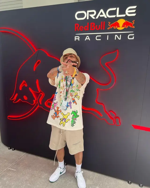 Arcangel outfit in Hellstar, Fear of God, and Nike, 2023