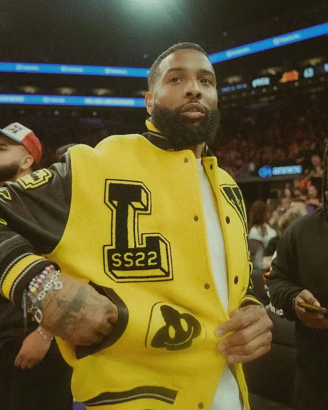 Odell Beckham Jr outfit in Louis Vuitton and Chrome Hearts, 2023
