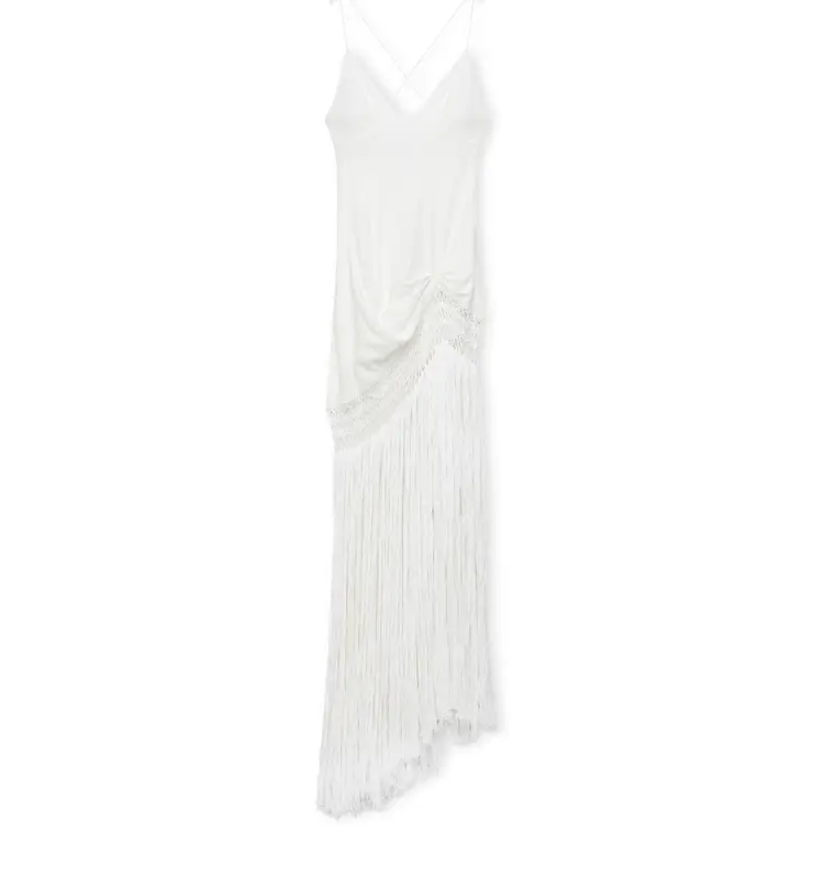 Loewe Fringe Cotton Dress $2350