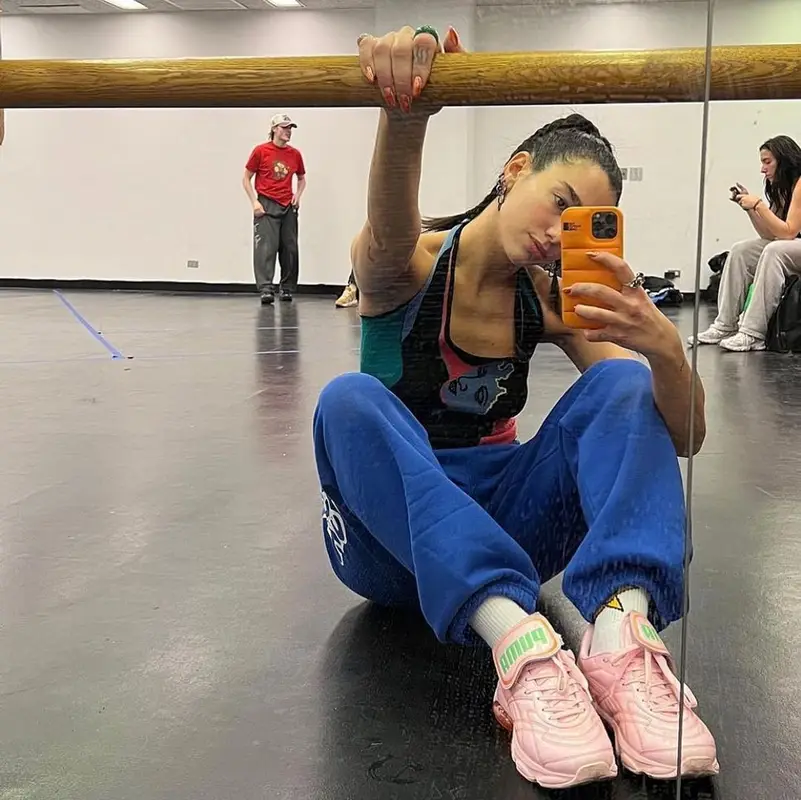 Dua Lipa outfit in 1XBlue, 2022