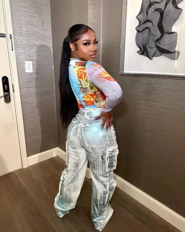 Reginae Carter outfit in Jean Paul Gaultier, Nike, and Chanel, 2023