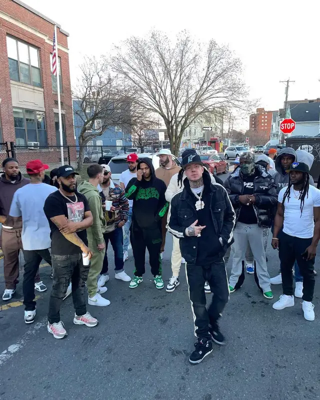 Millyz outfit in Palm Angels and Jordan, 2023