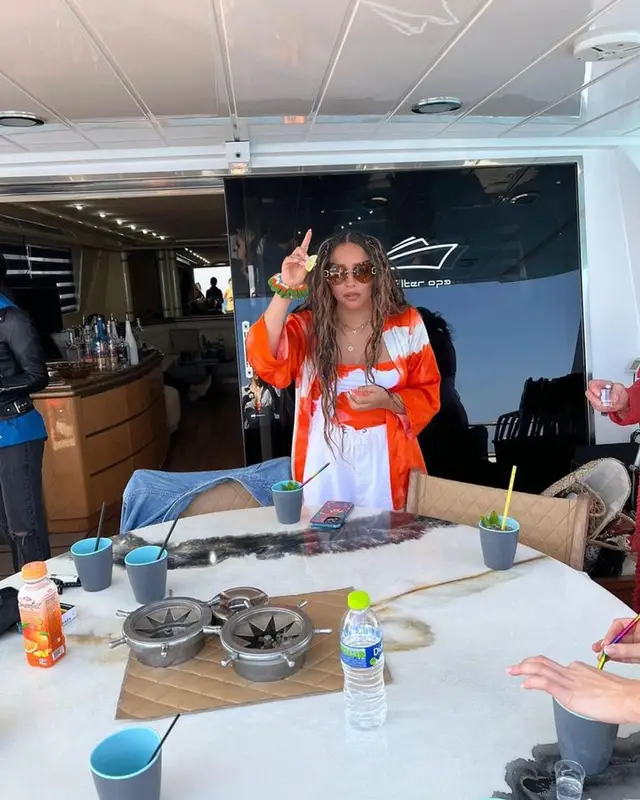 Jade Thirlwall outfit in Lanvin and AllSaints, 2023