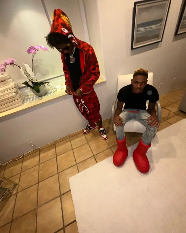 Mikey outfit in Bape, Off-White, and Prada, 2023