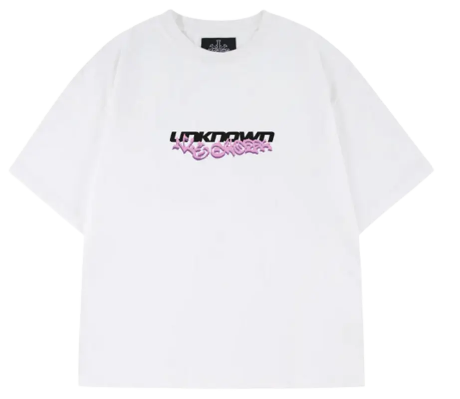 NLE Choppa Merch  Whie Pink T-Shirt $45