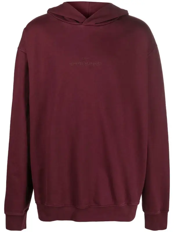 Maison Margiela Bordeaux Cotton Hoodie $765