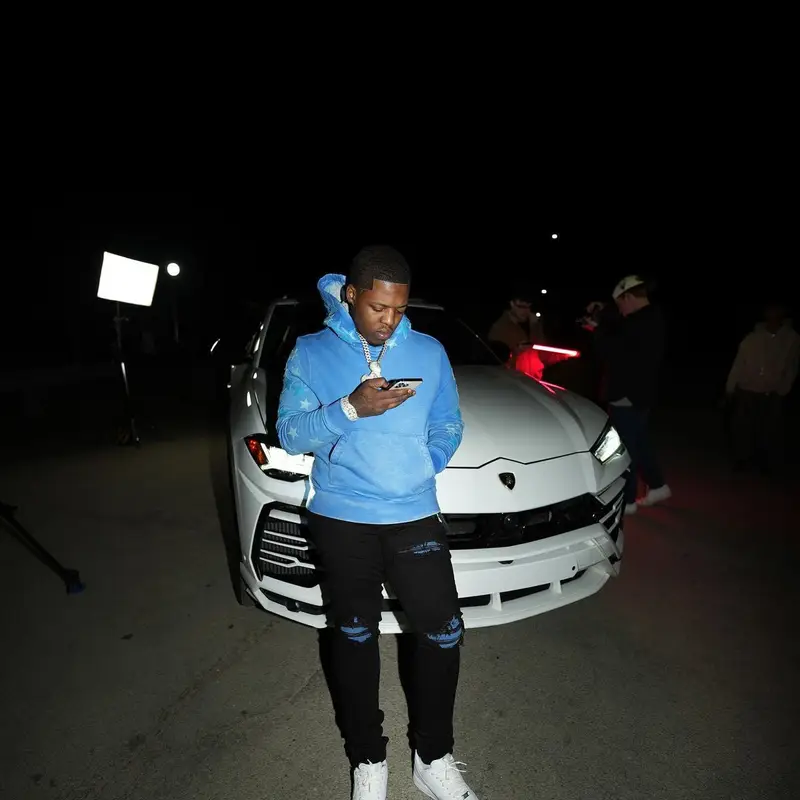Lil Zay Osama outfit in Amiri and Nike, 2023