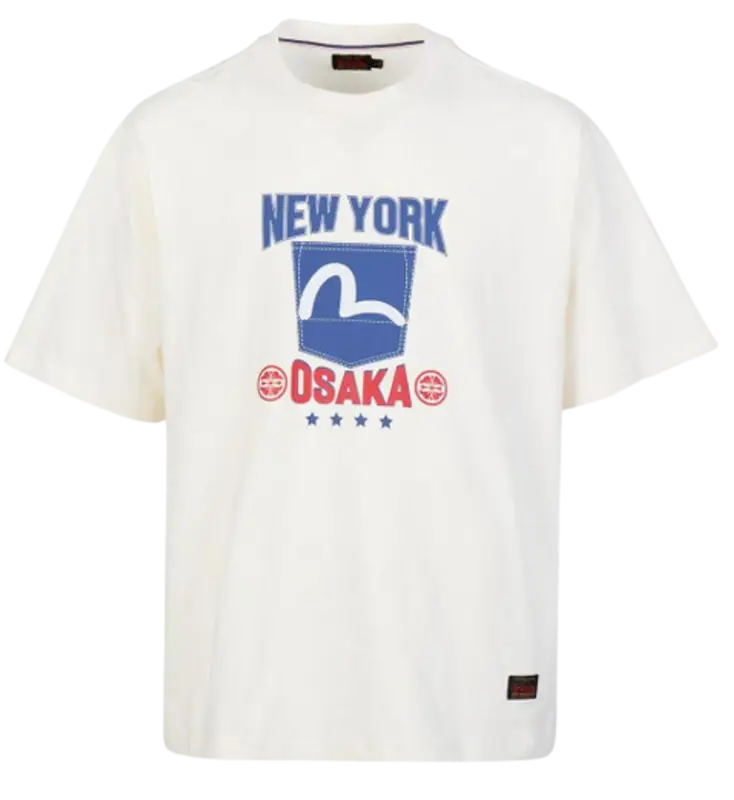 Evisu Seagull Pocket Graphic Print T-Shirt $94