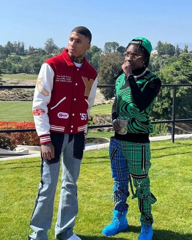 NLE Choppa outfit in Monfrere, Nike, and MVLA, 2023